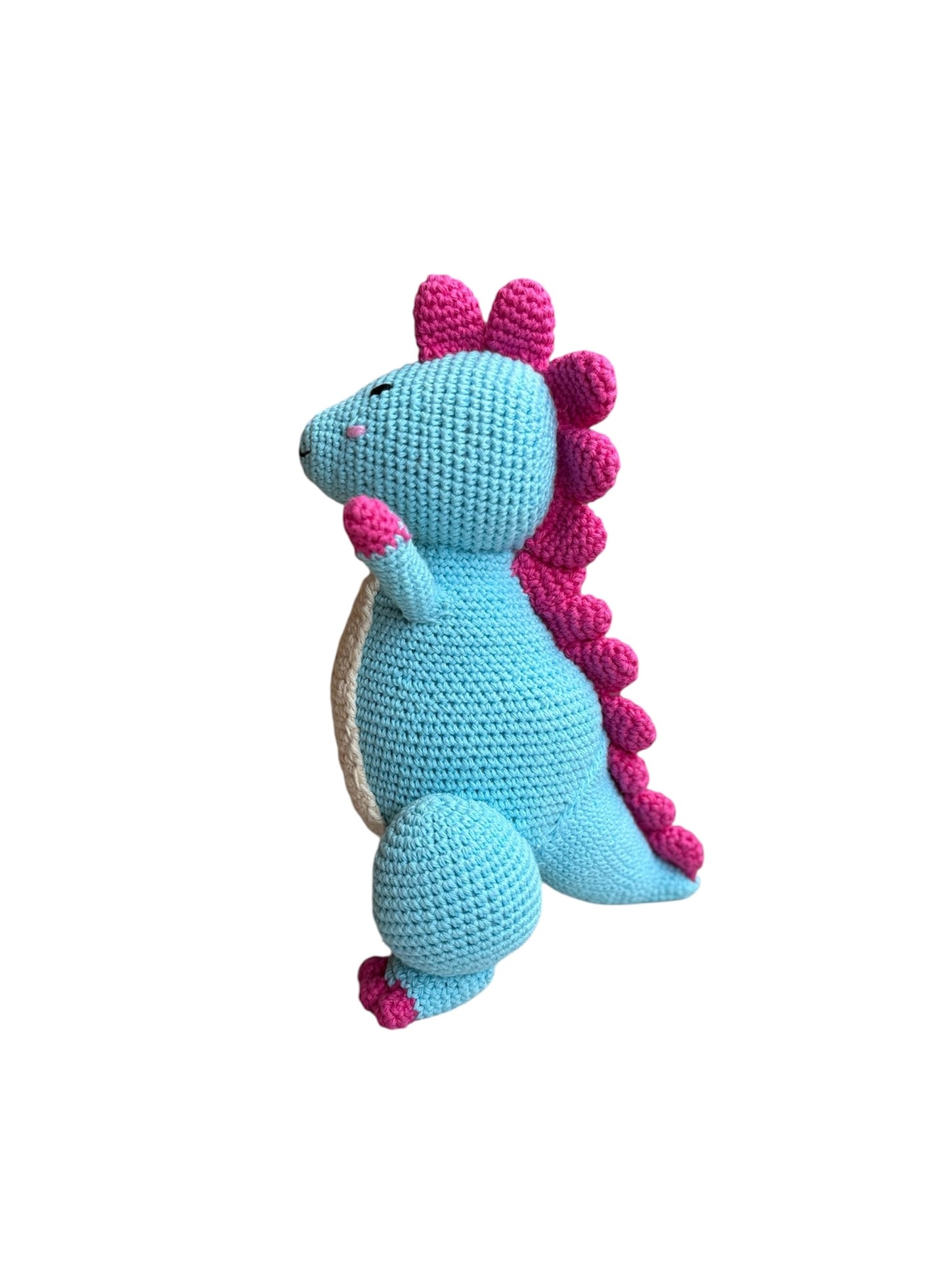 Handmade Crochet Dinosaur Soft Toy - 25 cm
