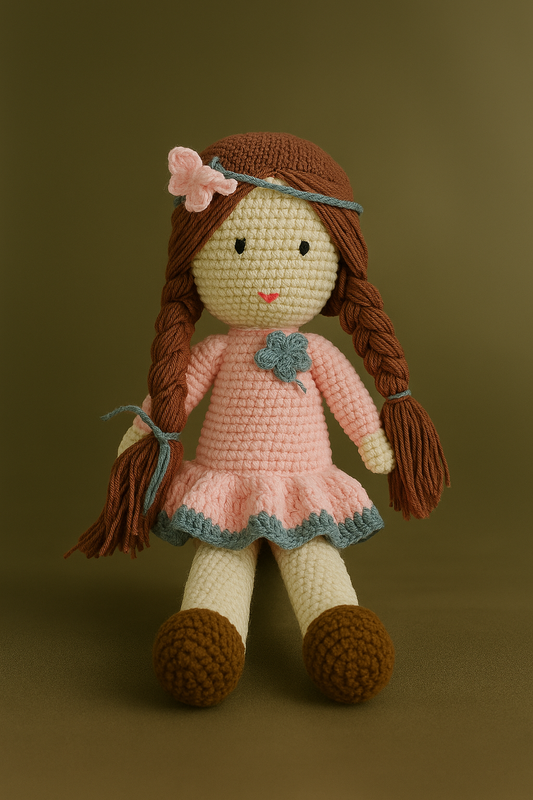 Handmade Crochet Doll- 35 cm