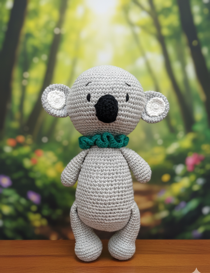 Handmade Crochet Koala Soft Toy - 25cm