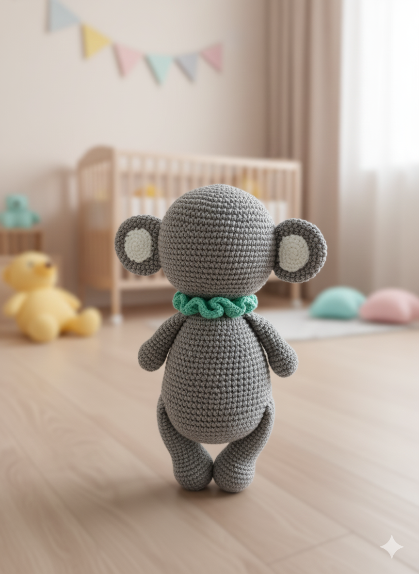 Handmade Crochet Koala Soft Toy - 25cm