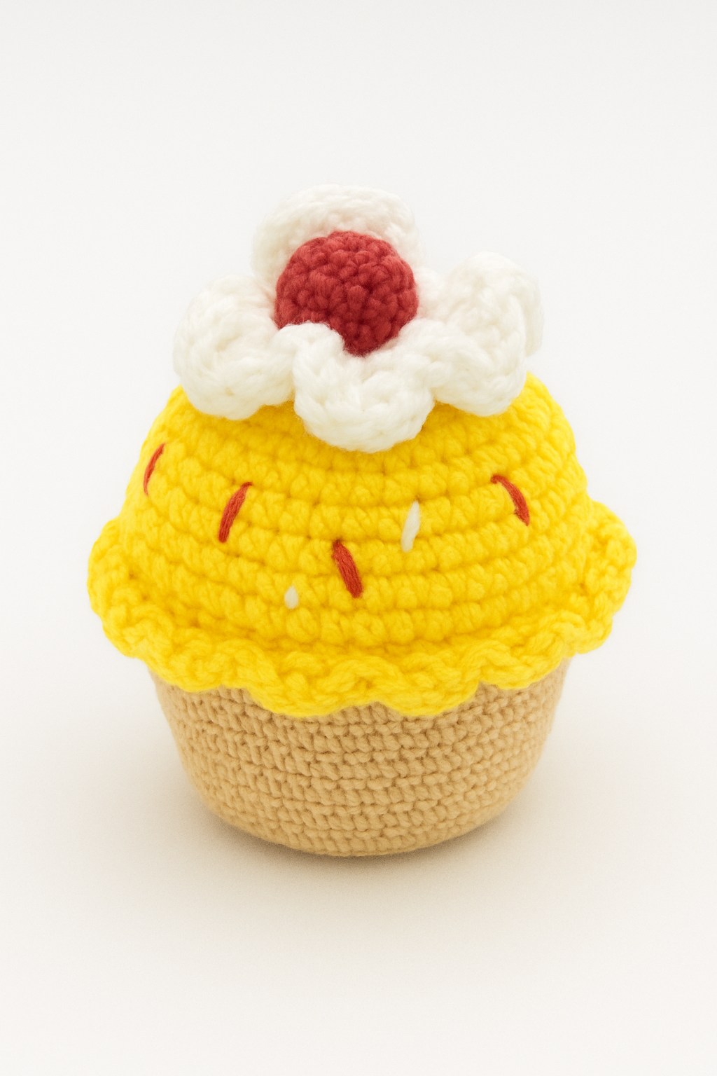 Handmade Crochet Cupcake - 10 cm
