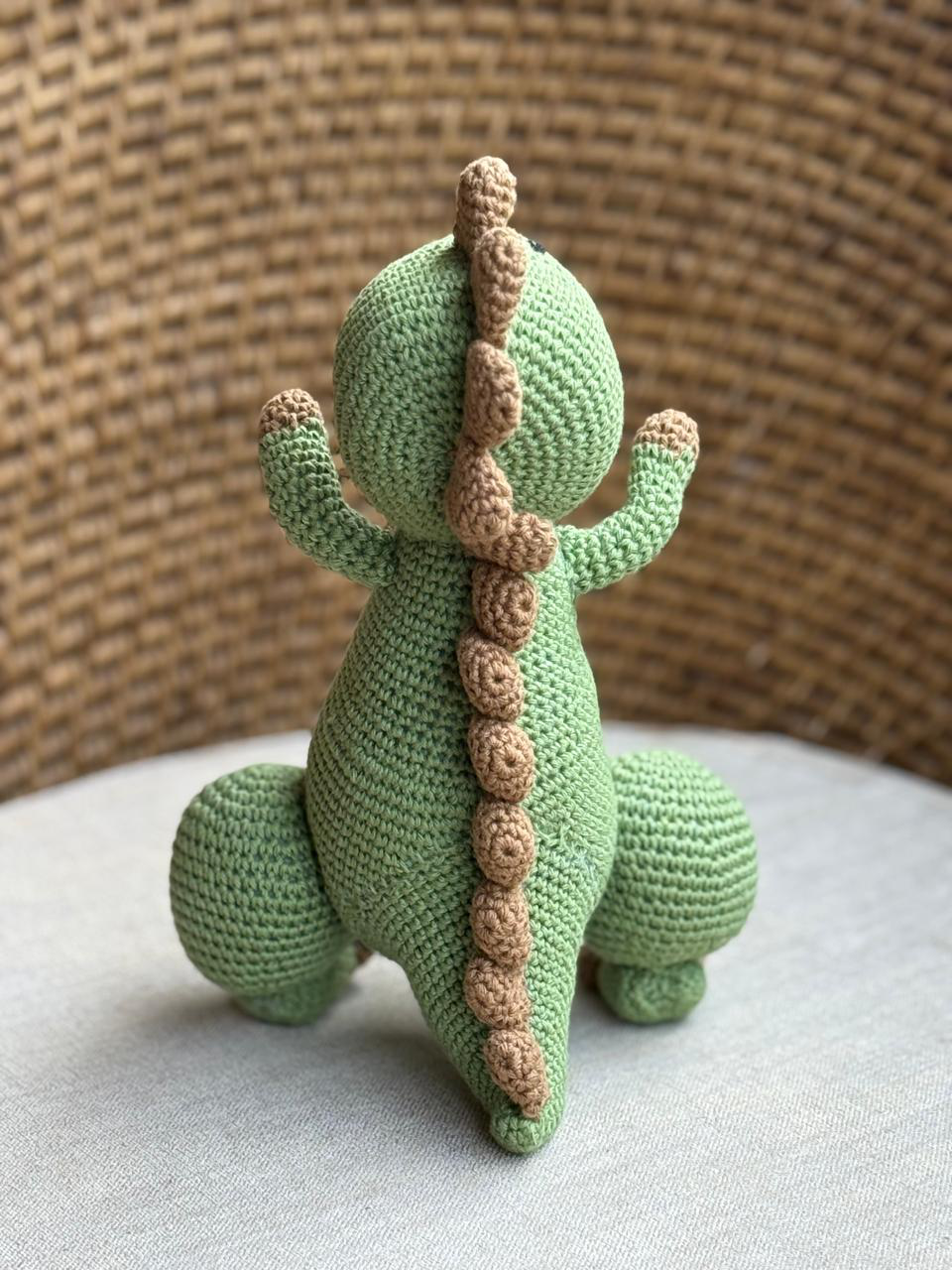 Handmade Crochet Dinosaur Soft Toy - 25 cm