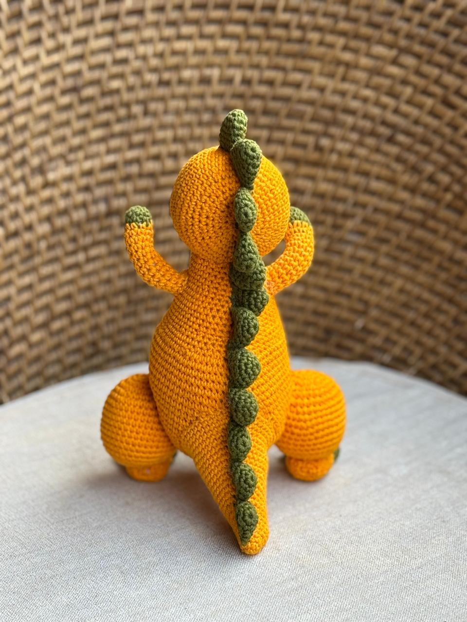Handmade Crochet Dinosaur Soft Toy - 25 cm