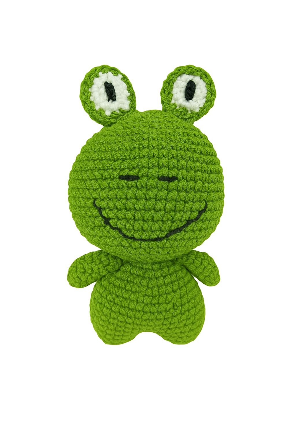 Zuzu the Frog - Handmade Crochet Pocket Pal - 10cm