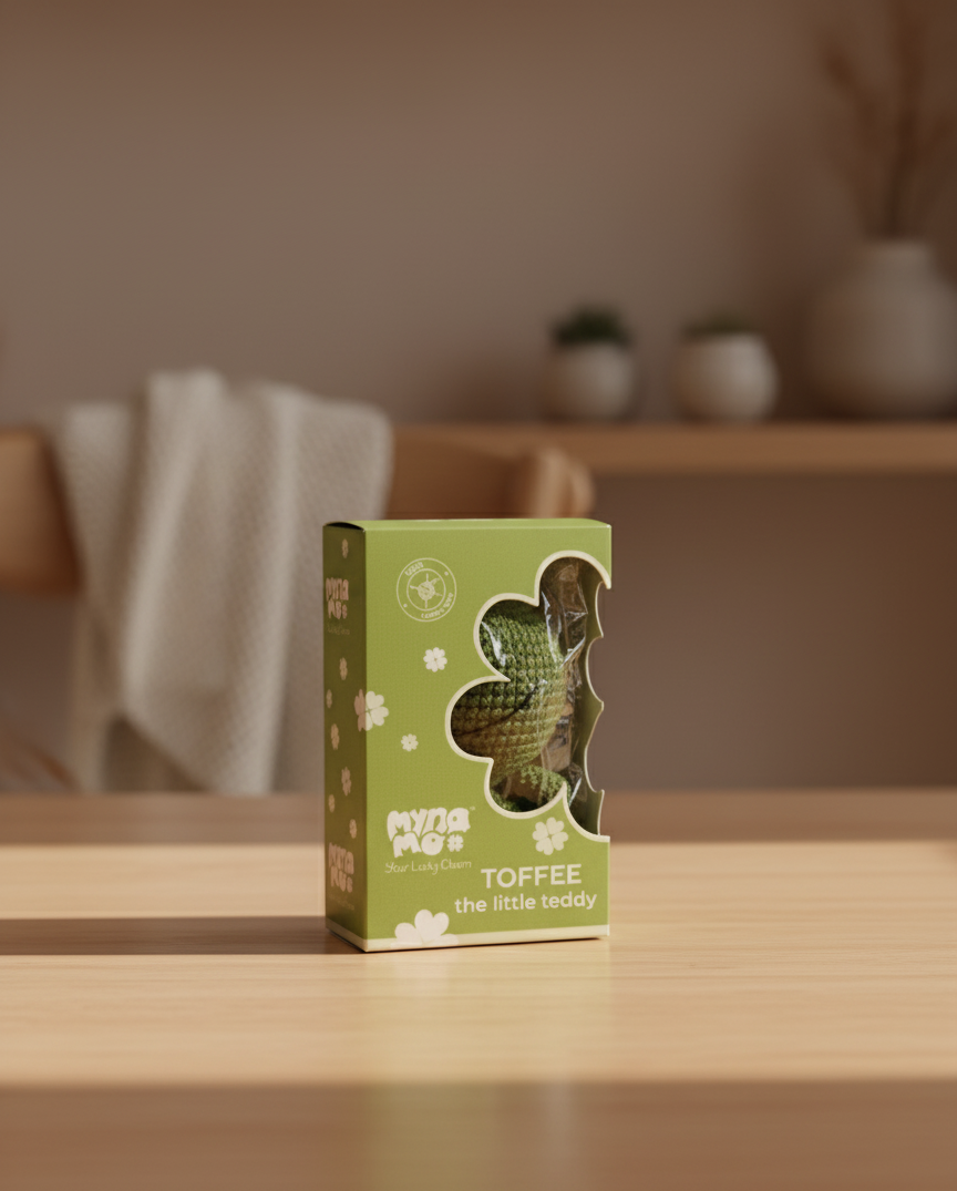 Zuzu the Frog - Handmade Crochet Pocket Pal - 10cm