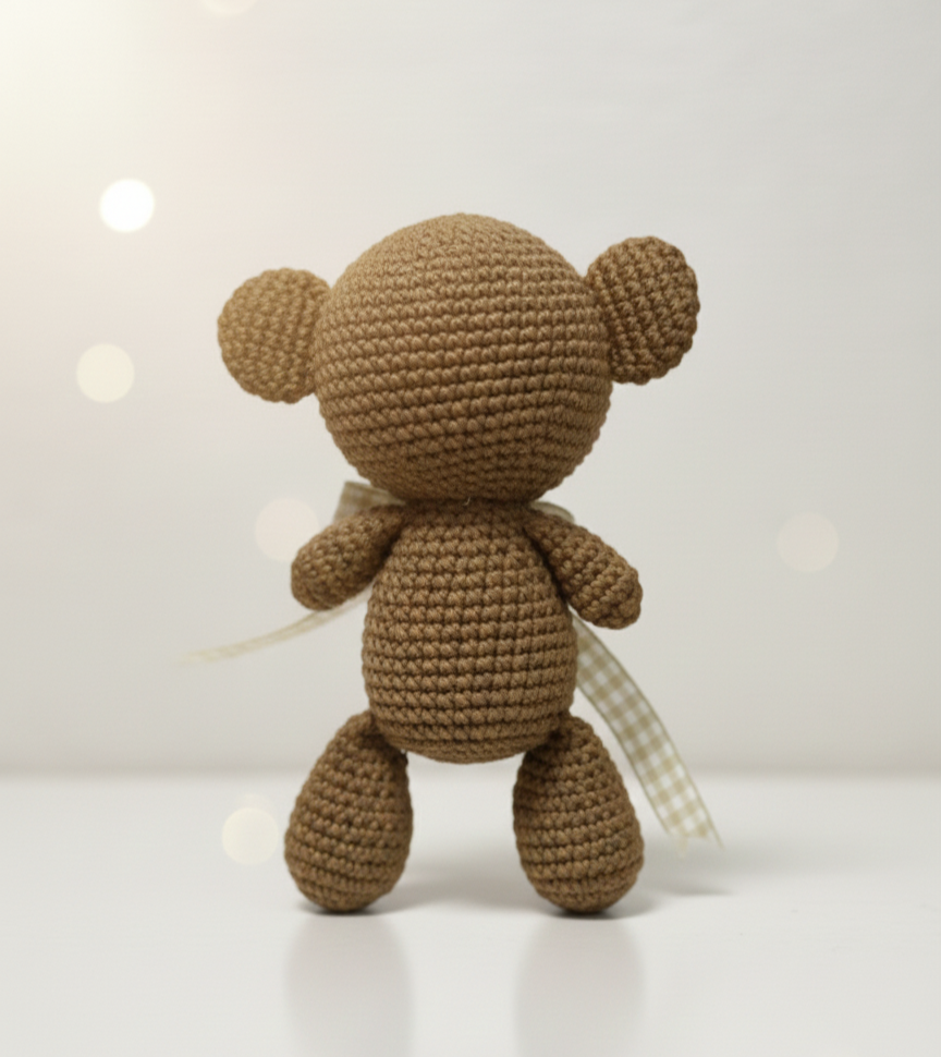 MynaMo Toffee The Teddy – Handmade Crochet Toy | Little Souls Collection - 15m