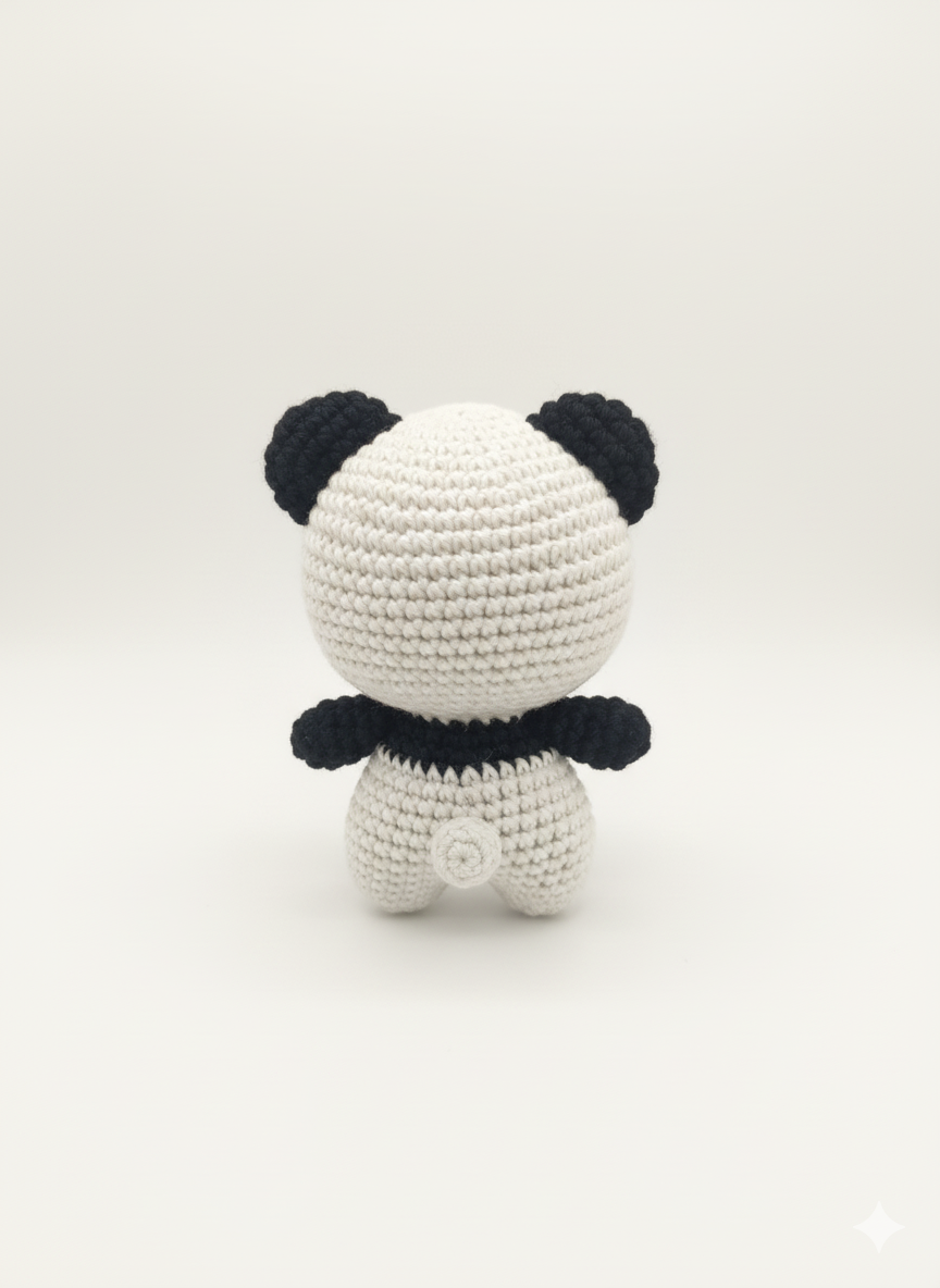 Handmade Crocheted Panda - 15 cm