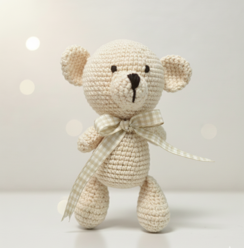 MynaMo Toffee The Teddy – Handmade Crochet Toy | Little Souls Collection - 15m