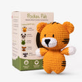 Handmade Crochet Tiger | Pocket-Sized Stuffed Amigurumi | 10 cm