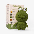 Handmade Crochet Frog Animal Companion | Pocket-Sized Amigurumi Gift for Kids, Collectors & Loved Ones | Sustainable & Eco-Friendly | Pocket Pals – Zuzu the Frog 12 cm